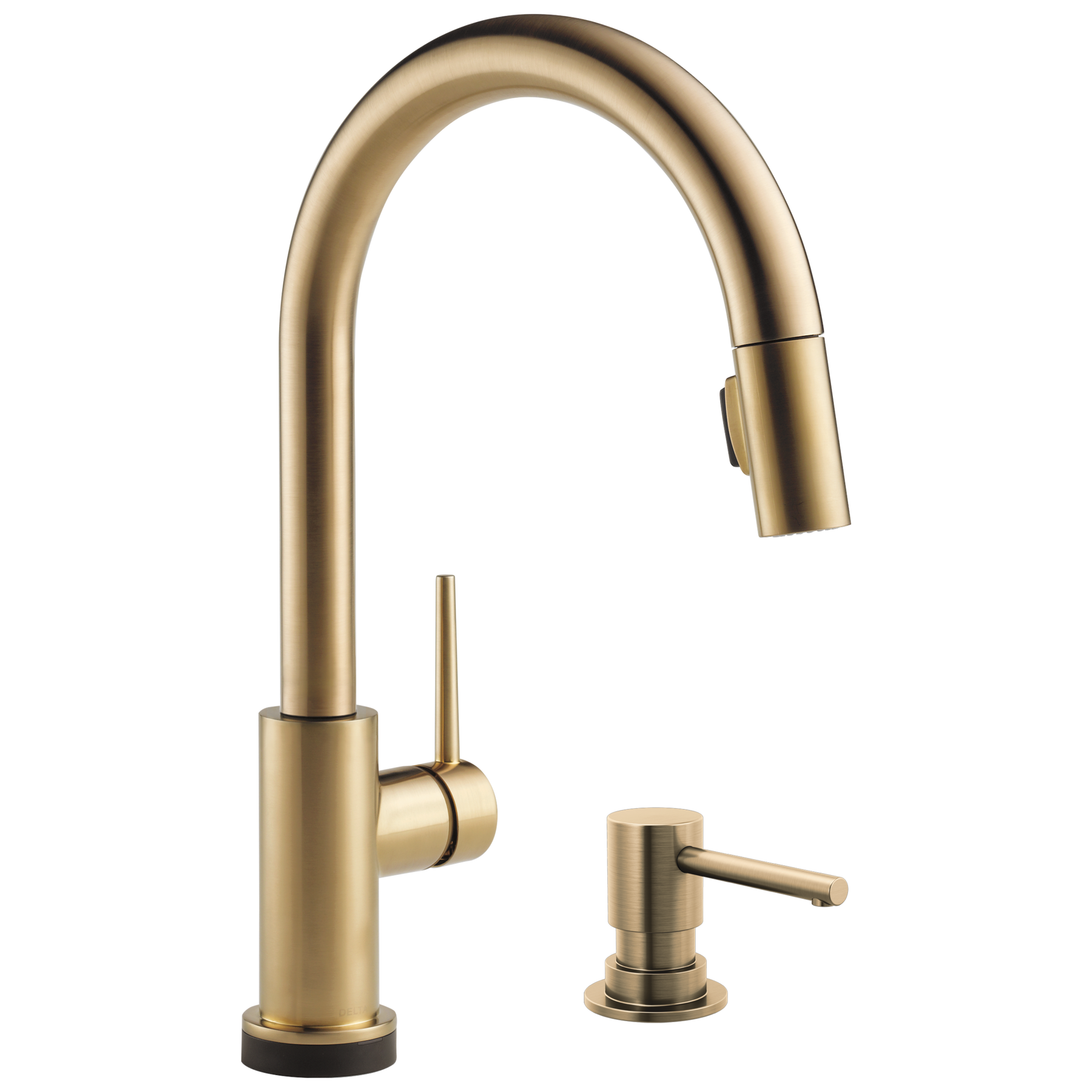 Touch2O with Touchless Technology Single Handle Pull-Down Kitchen Faucet with Soap Dispenser