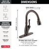 Touch<sub>2</sub>O&reg; Technology Kitchen Faucet with Touchless Technology