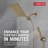 10 inch Raincan Shower Head & Hand Held Combo with Adjustable Extension Arm