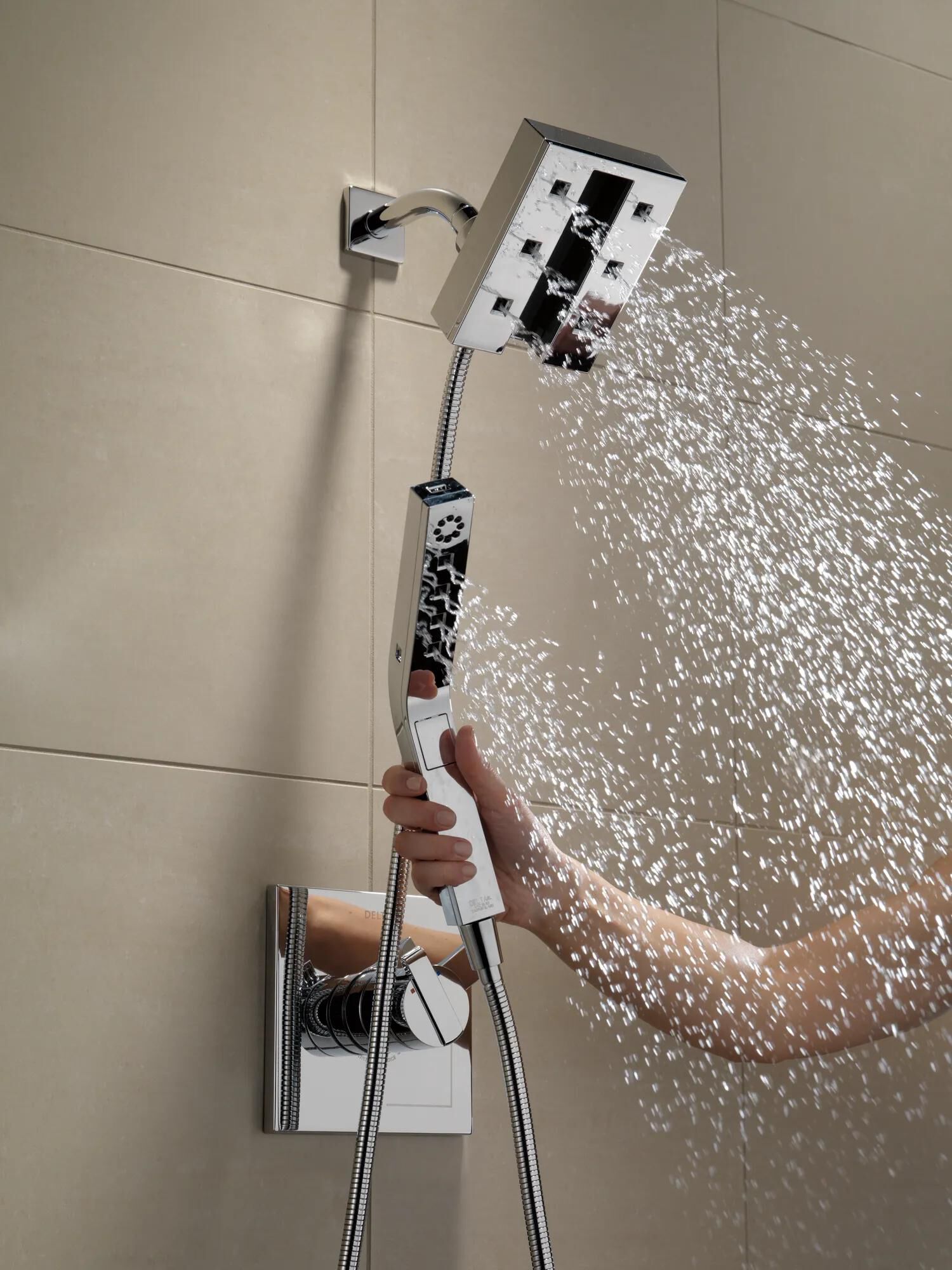 H2Okinetic® In2ition® 4-Setting Two-in-One Shower in Chrome 58473