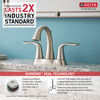 Two Handle Centerset Bathroom Faucet (Recertified)