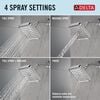 4-Setting 6-inch Shower Head