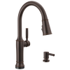 Pull-Down Kitchen Single Handle with Soap Dispenser Bundle