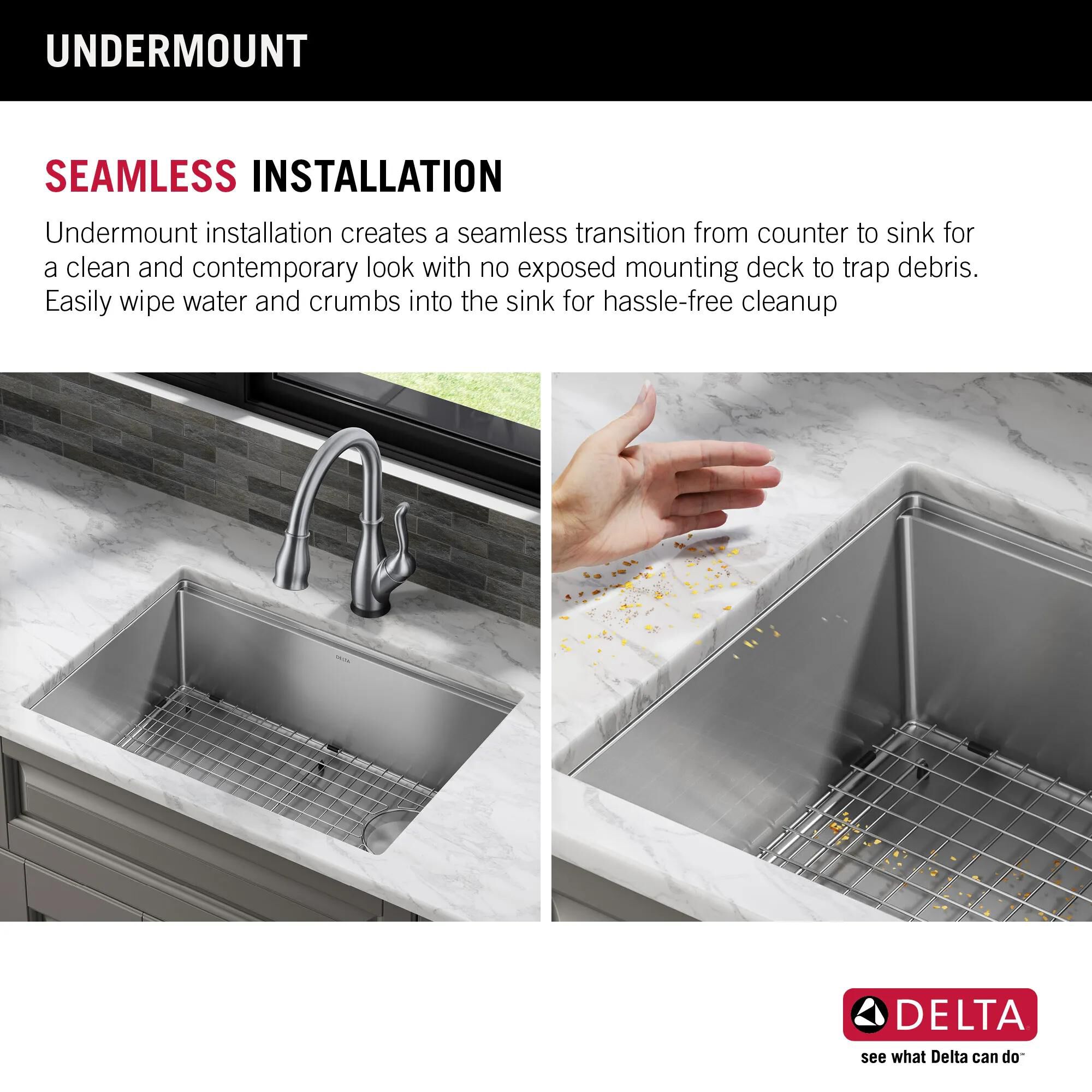 27” Workstation Kitchen Sink Undermount Stainless Steel Single