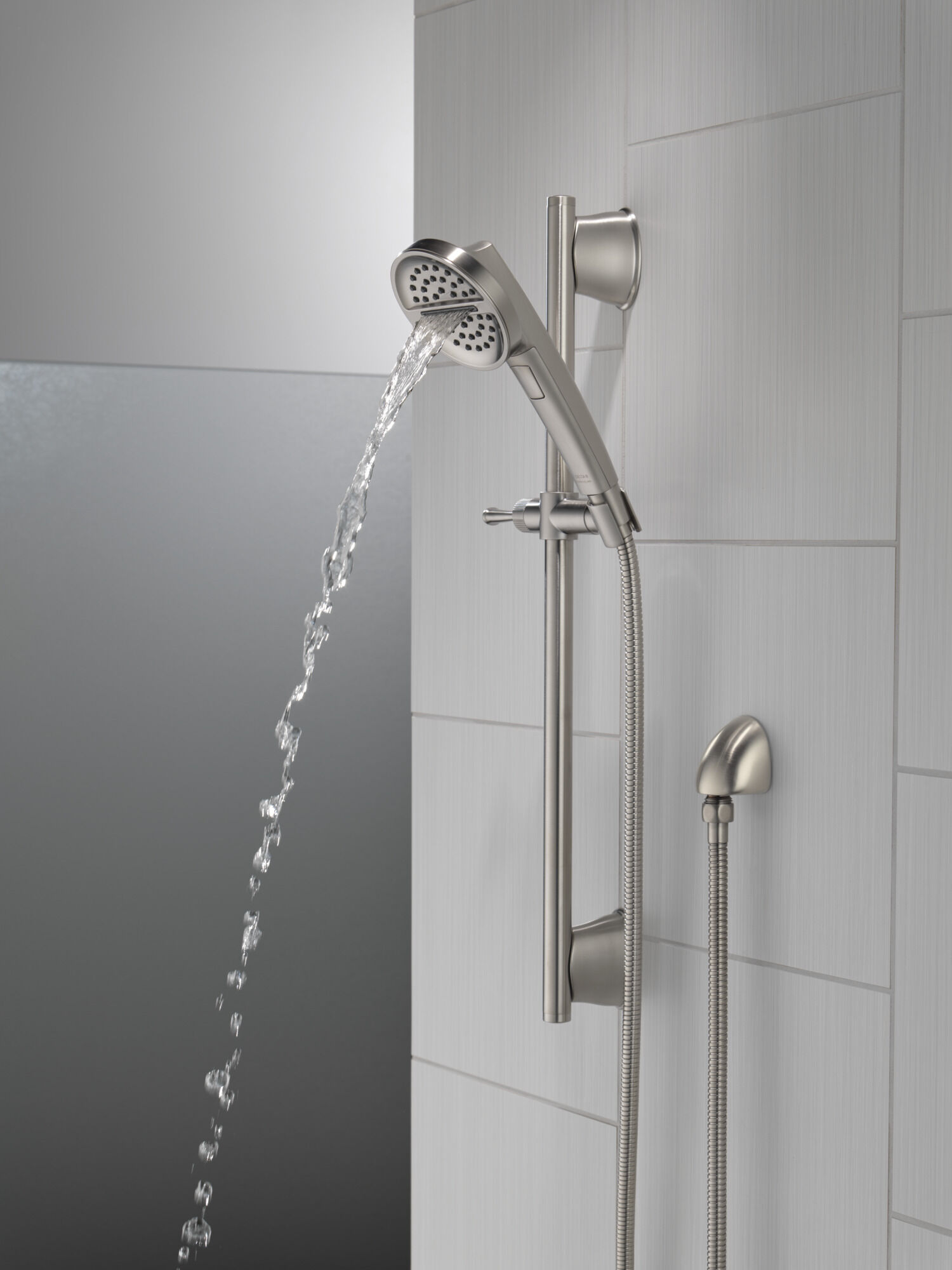 3-Setting Slide Bar Handshower in Lumicoat® Stainless 51386-SS-PR