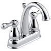 Two Handle Centerset Bathroom Faucet - Metal Pop-Up