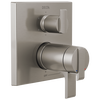 Angular Modern TempAssure&reg; 17T Series Valve Trim with 6-Setting Integrated Diverter
