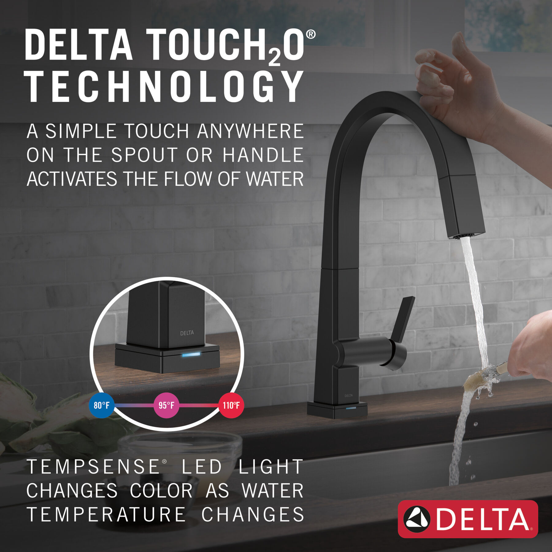 Touch<sub>2</sub>O&reg;  Pull-Down Kitchen Faucet (Recertified)