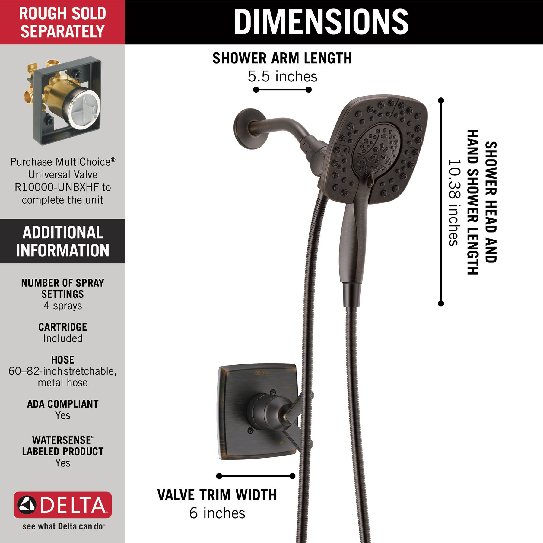 Monitor&reg; 17 Series Shower Trim with In2ition&reg;