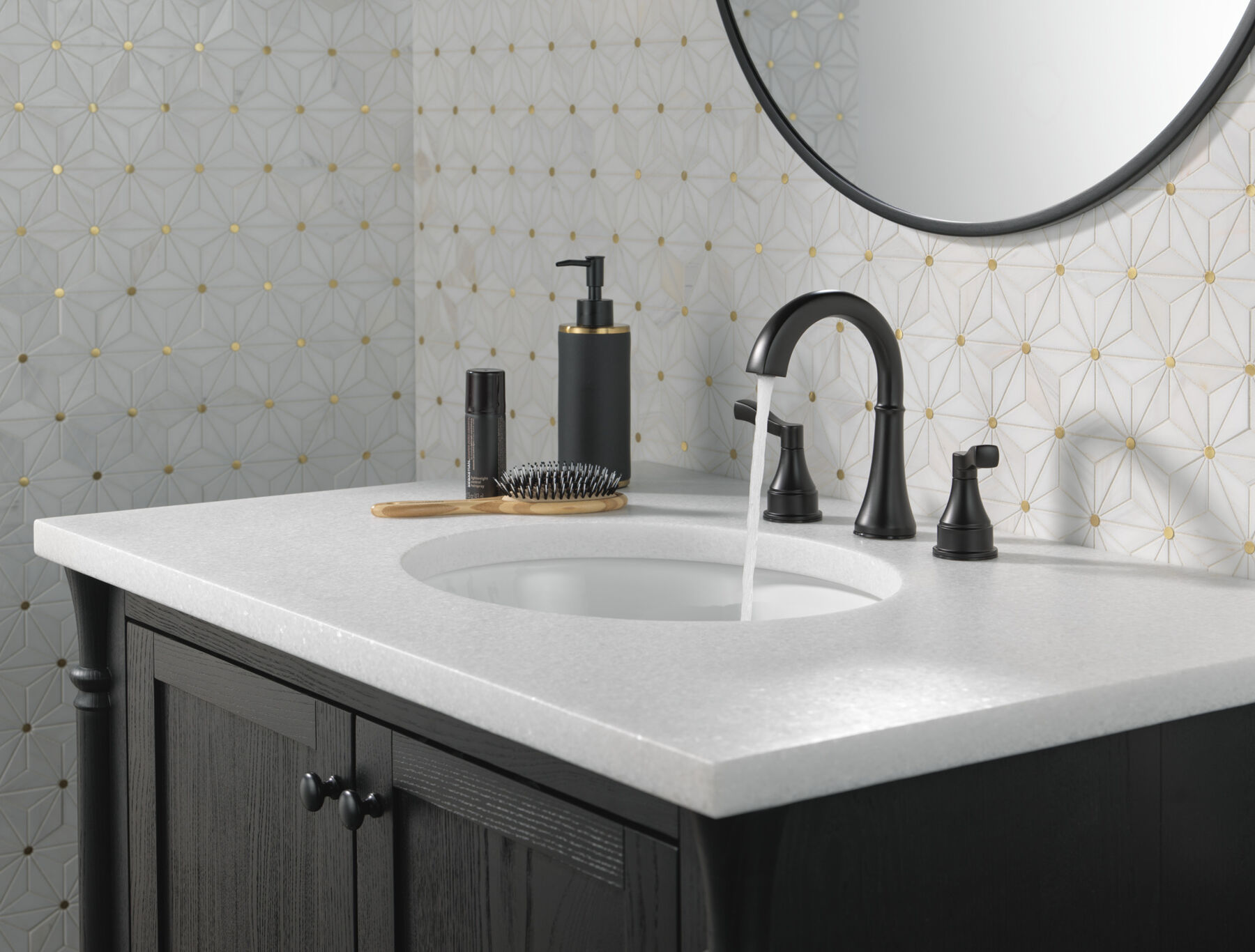 Two Handle Widespread Bathroom Faucet