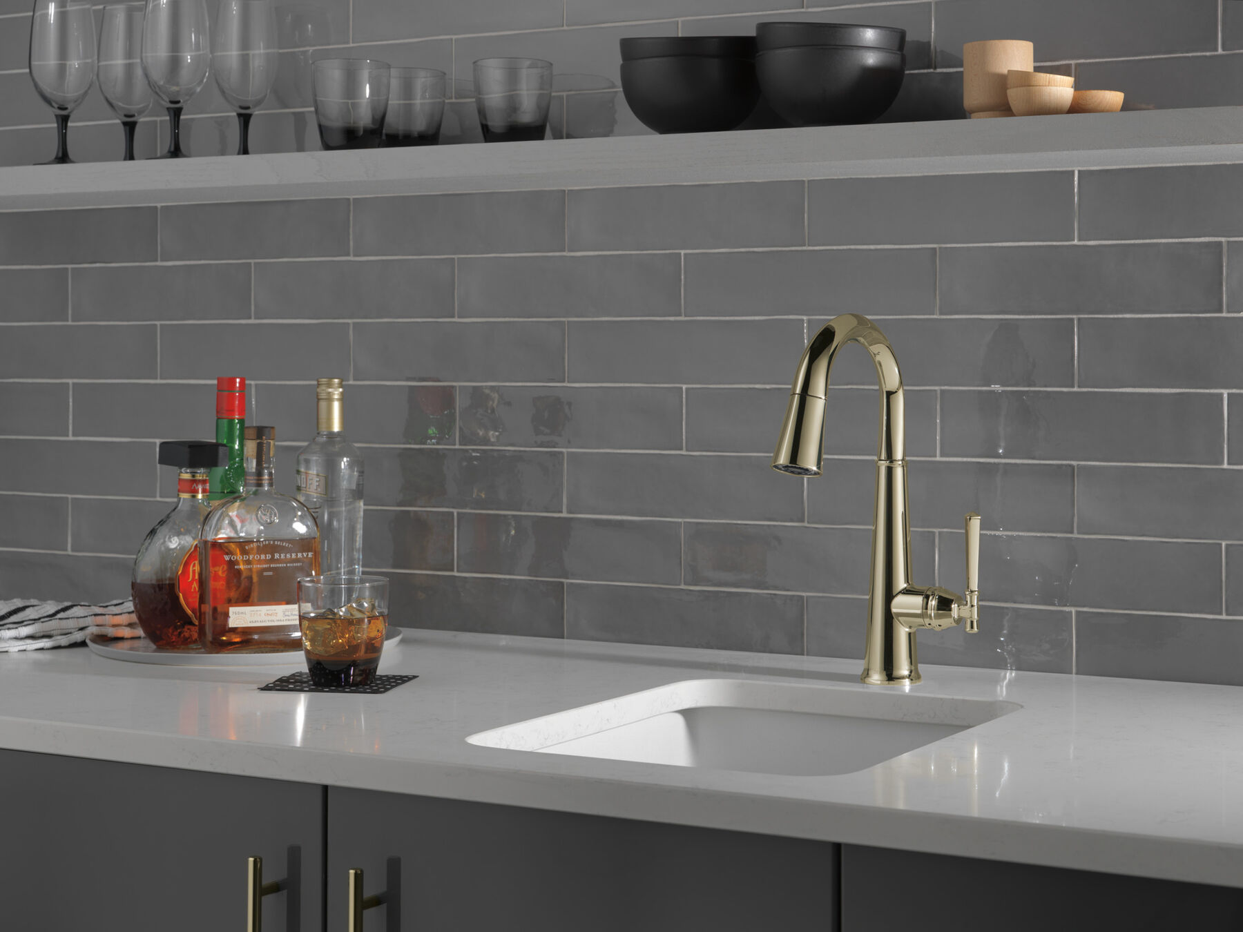 Single Handle Pull-Down Bar / Prep Faucet
