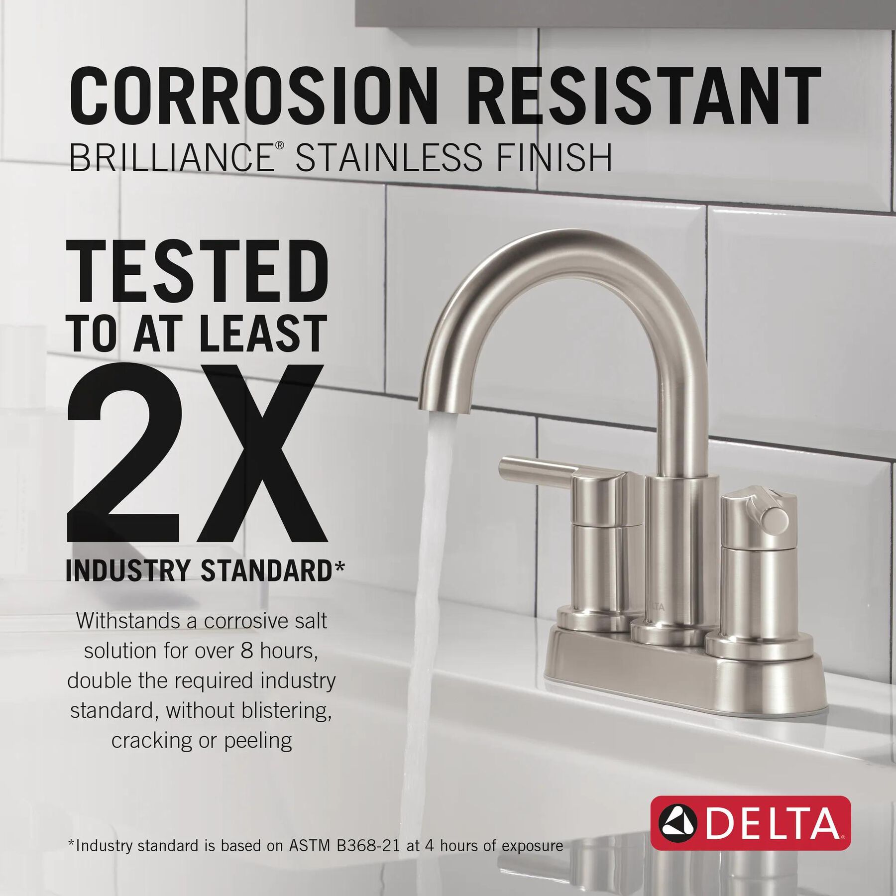 Two Handle Centerset Bathroom Faucet