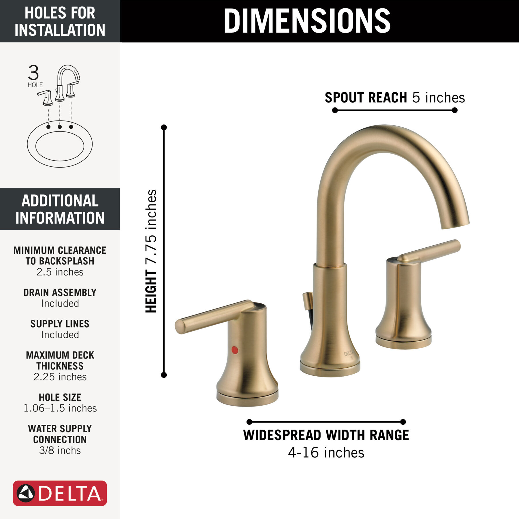 Widespread Lavatory Faucet with Shower Trim Bundle - 14 Series