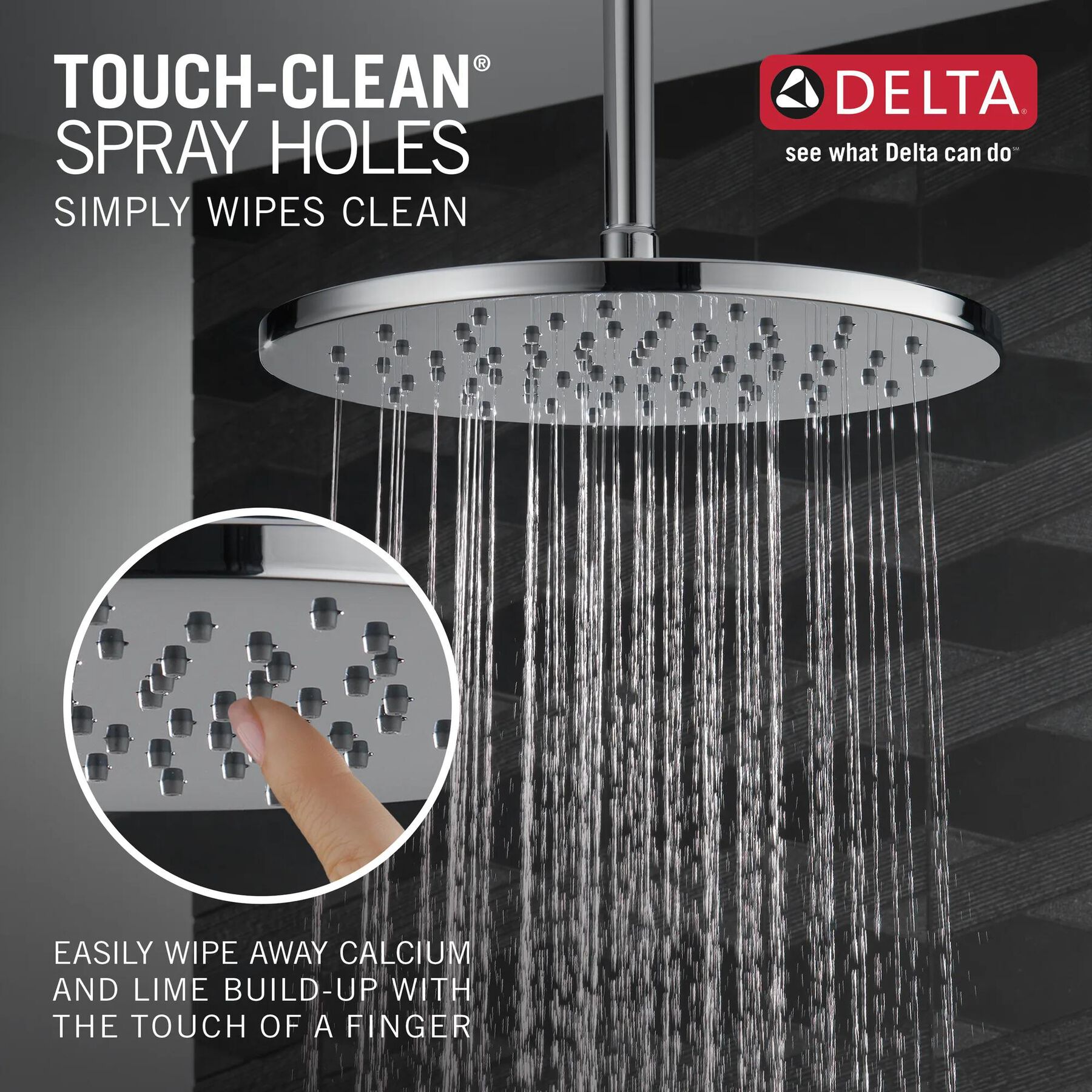 Single-Setting Metal Raincan Shower Head (Recertified)