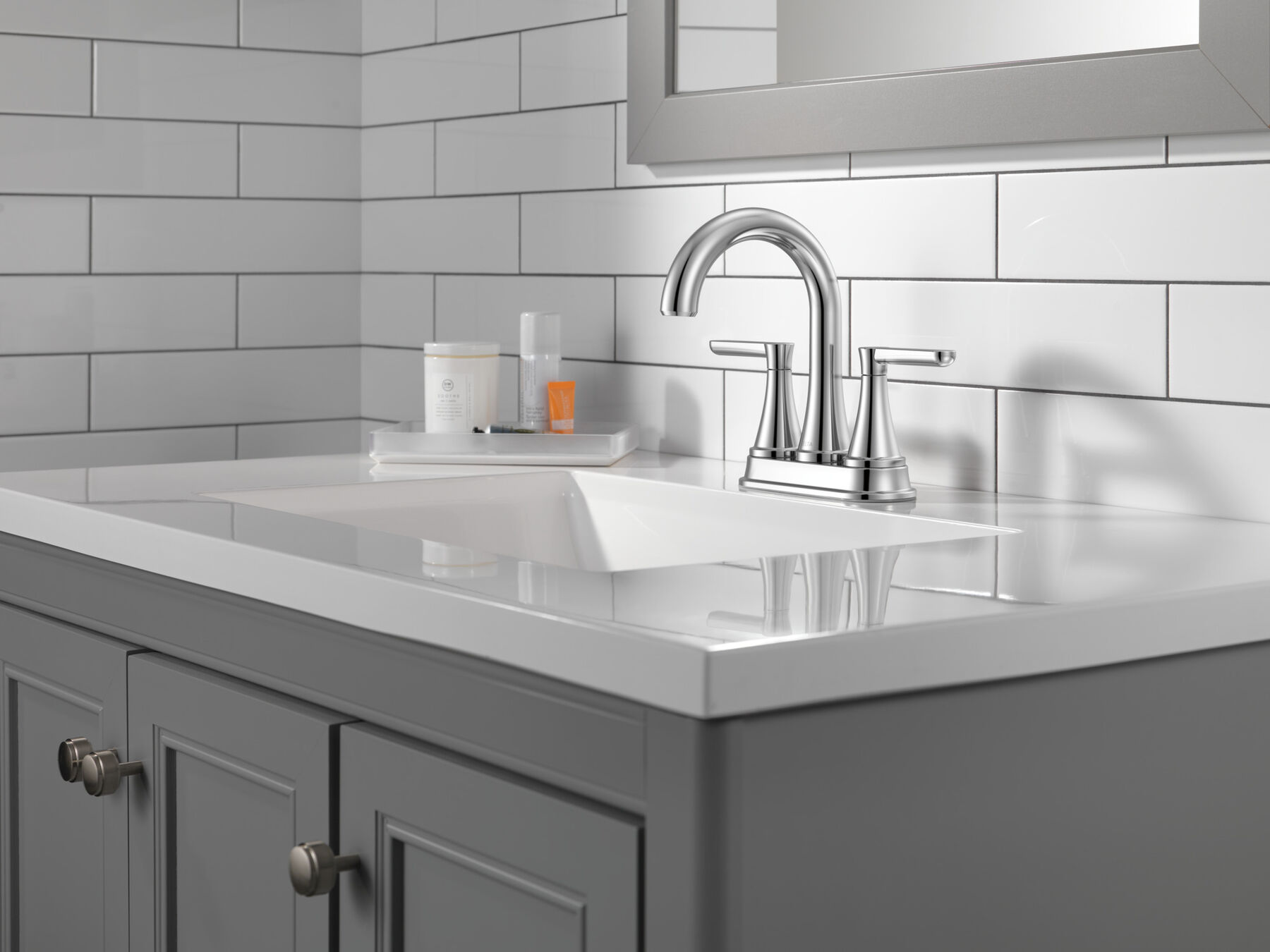 Two Handle Centerset Bathroom Faucet