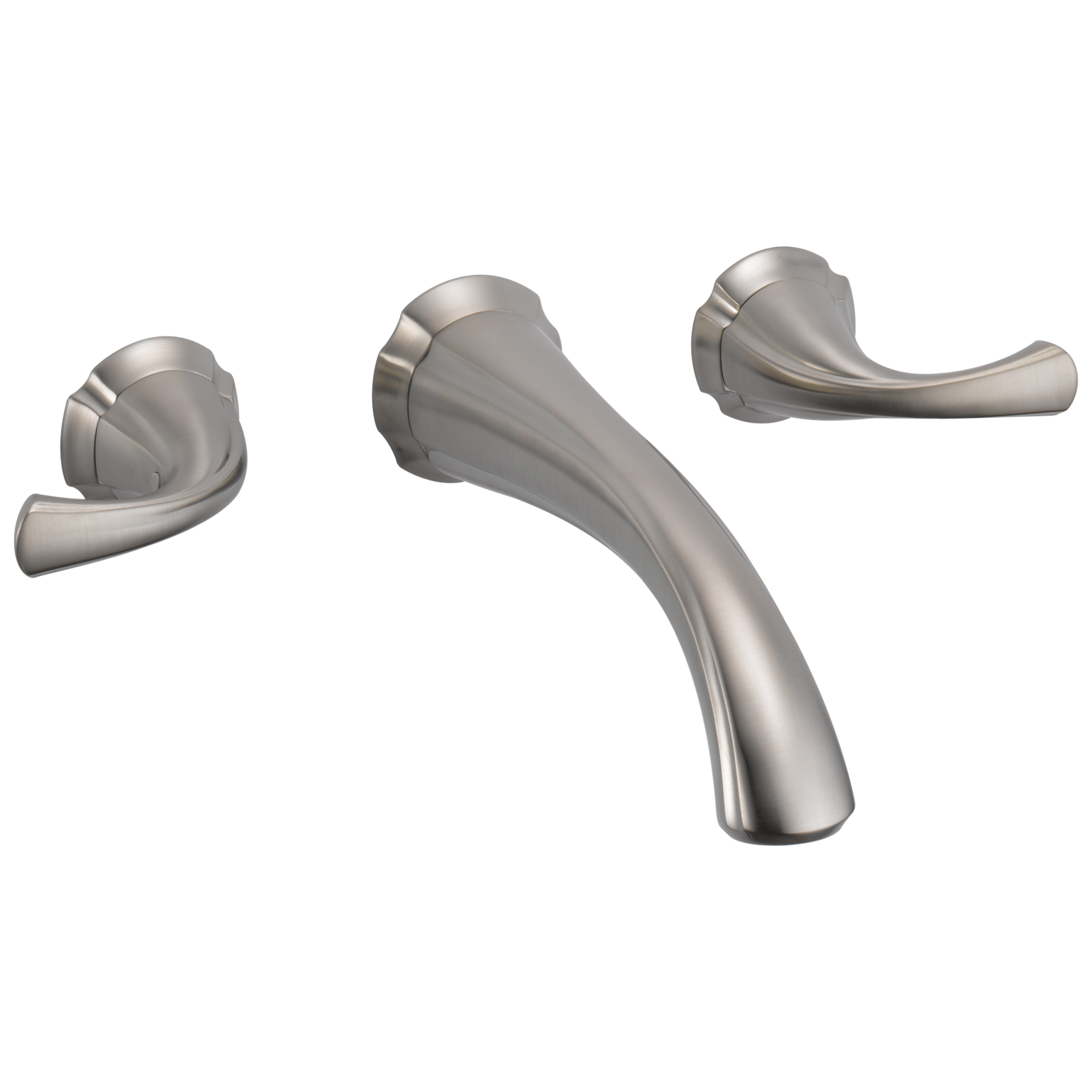 Two Handle Wall Mount Bathroom Faucet
