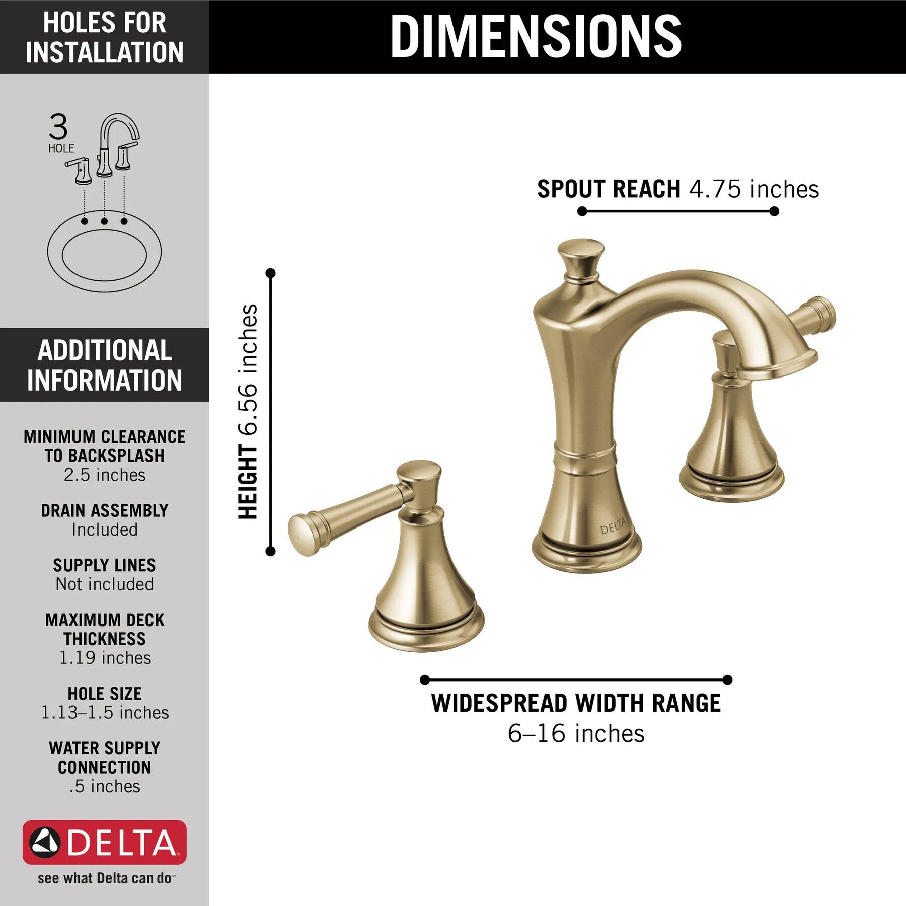 Widespread Bathroom Faucet (Recertified)