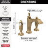 Two Handle Widespread Bathroom Faucet