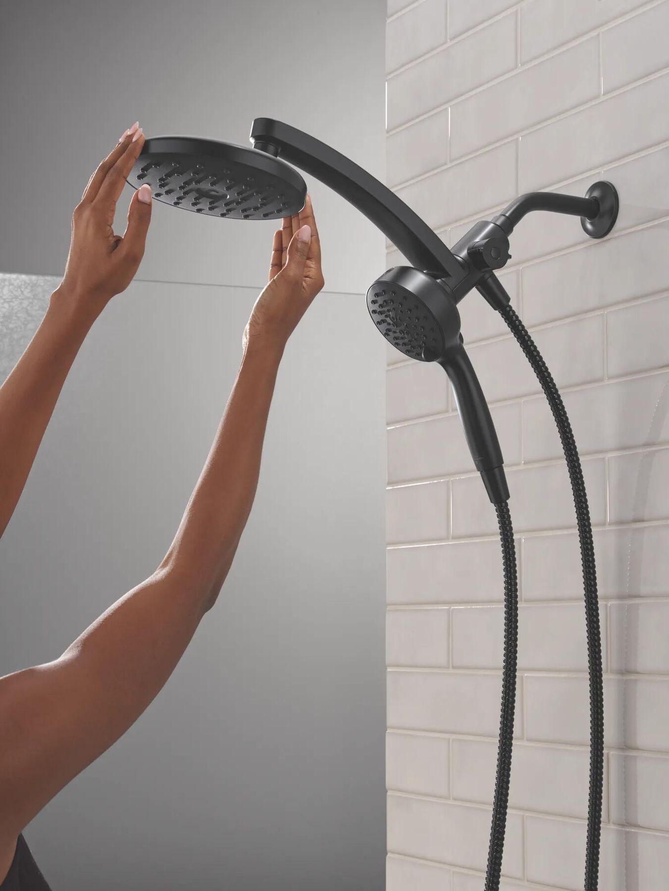 PivotPro&trade; 3-in-1 Combination Shower with Silicone Spray Face