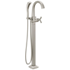 Single Handle Floor Mount Tub Filler Trim