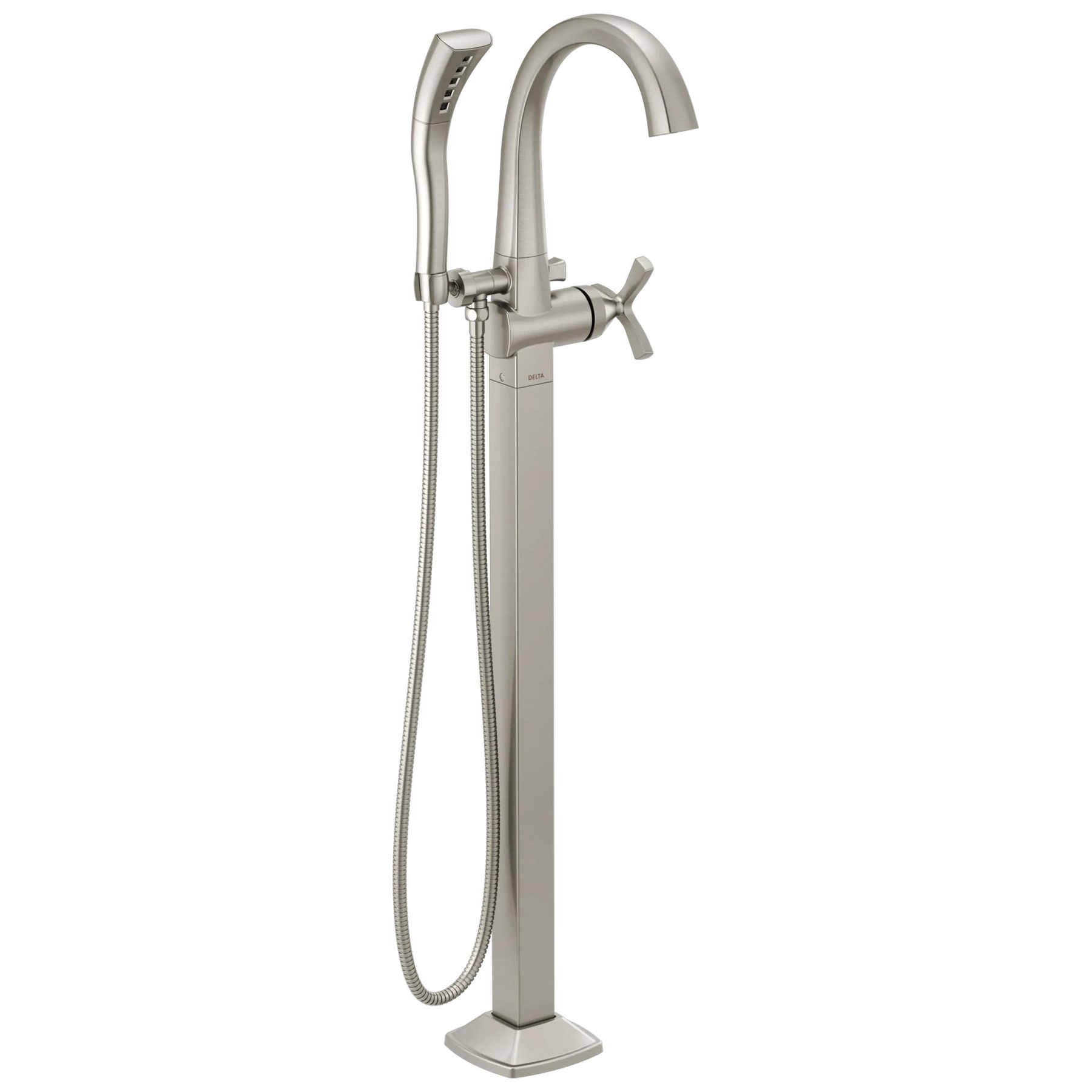 Single Handle Floor Mount Tub Filler Trim