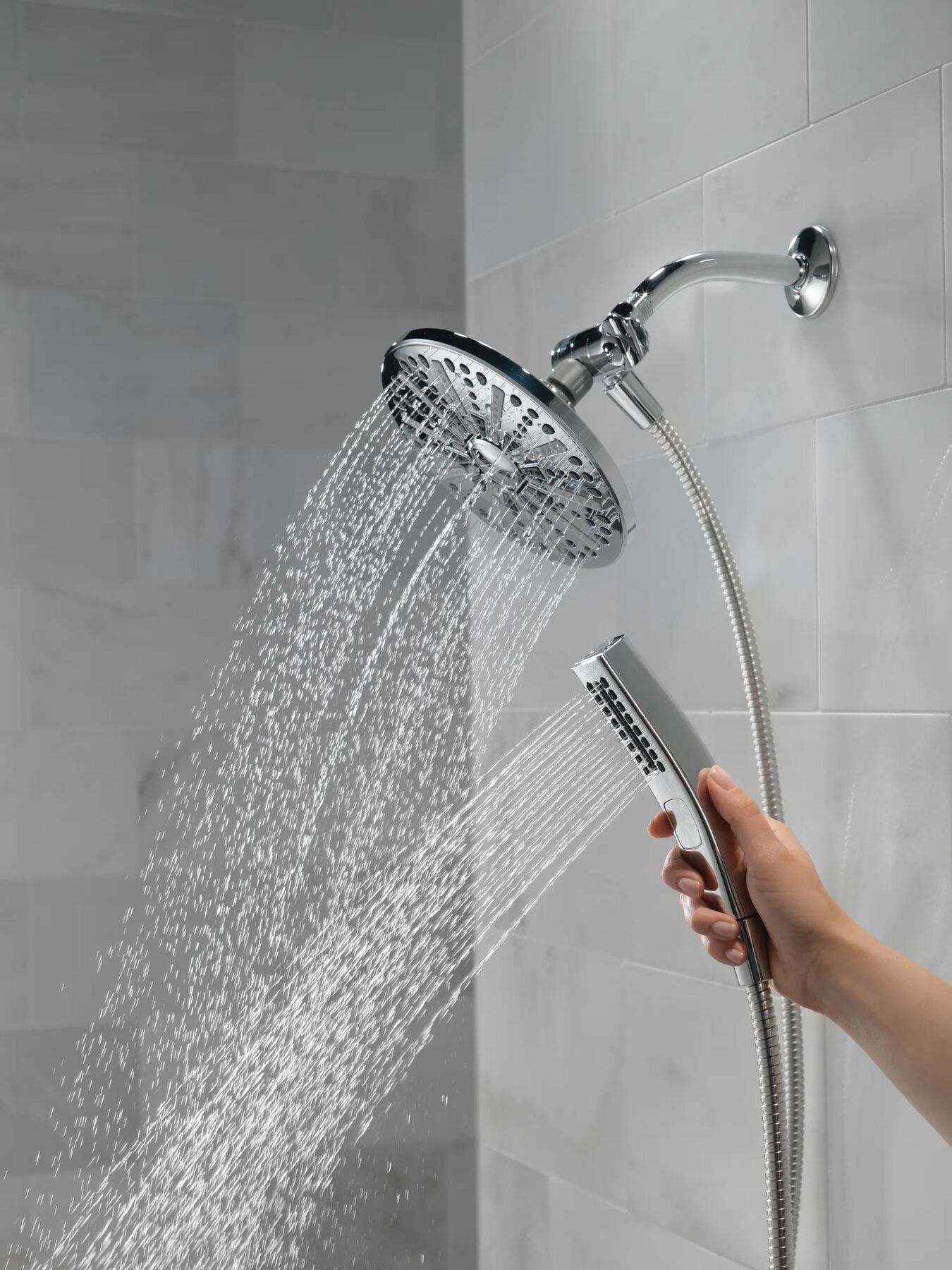 Shower Head & Hand Shower 1.75 GPM 4-Setting