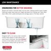 30&rdquo; Granite Composite Workstation Kitchen Sink Undermount Single Bowl with WorkFlow&trade; Ledge and Accessories in White