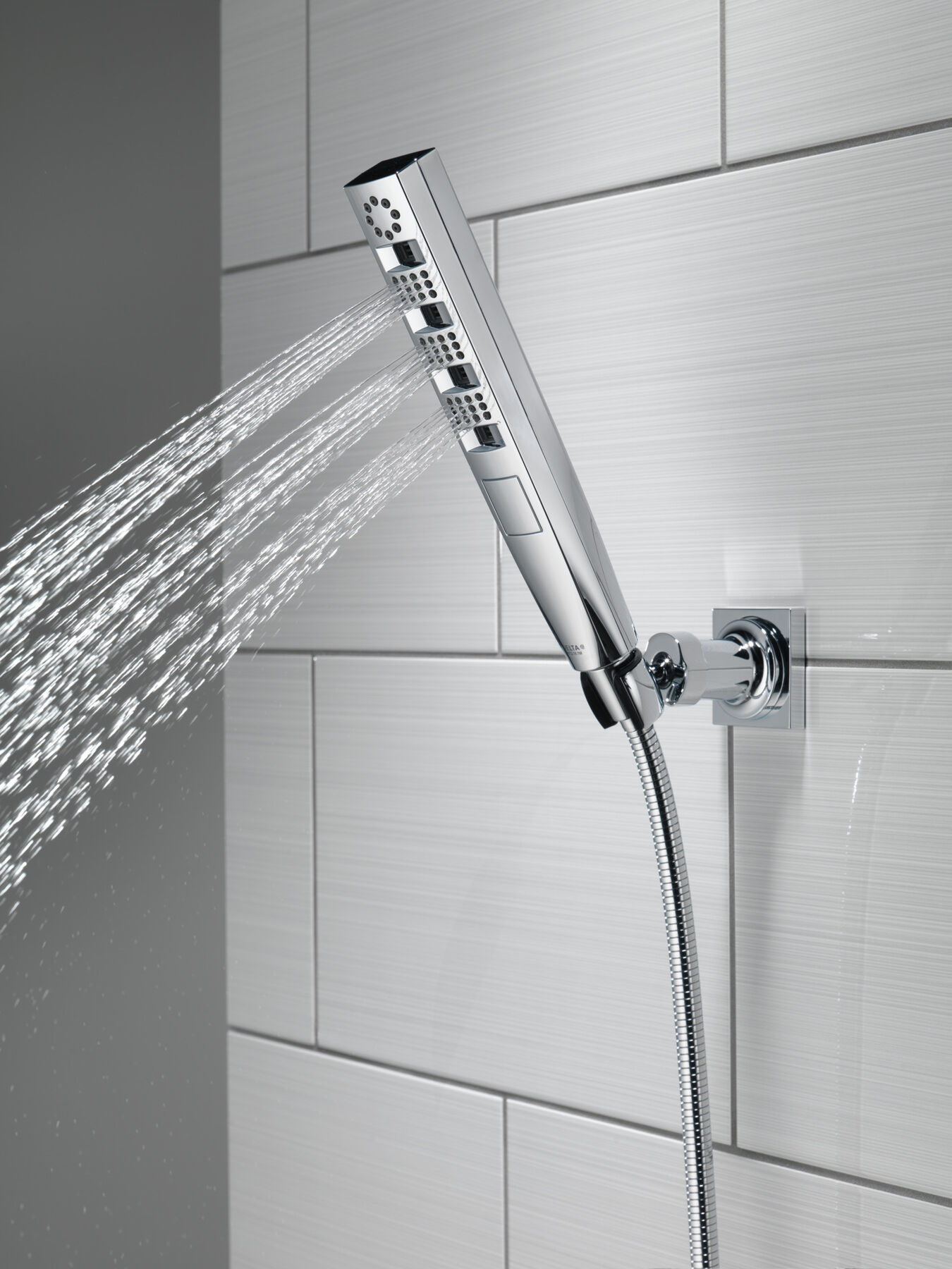 H<sub>2</sub>Okinetic&reg; 4-Setting Wall Mount Hand Shower