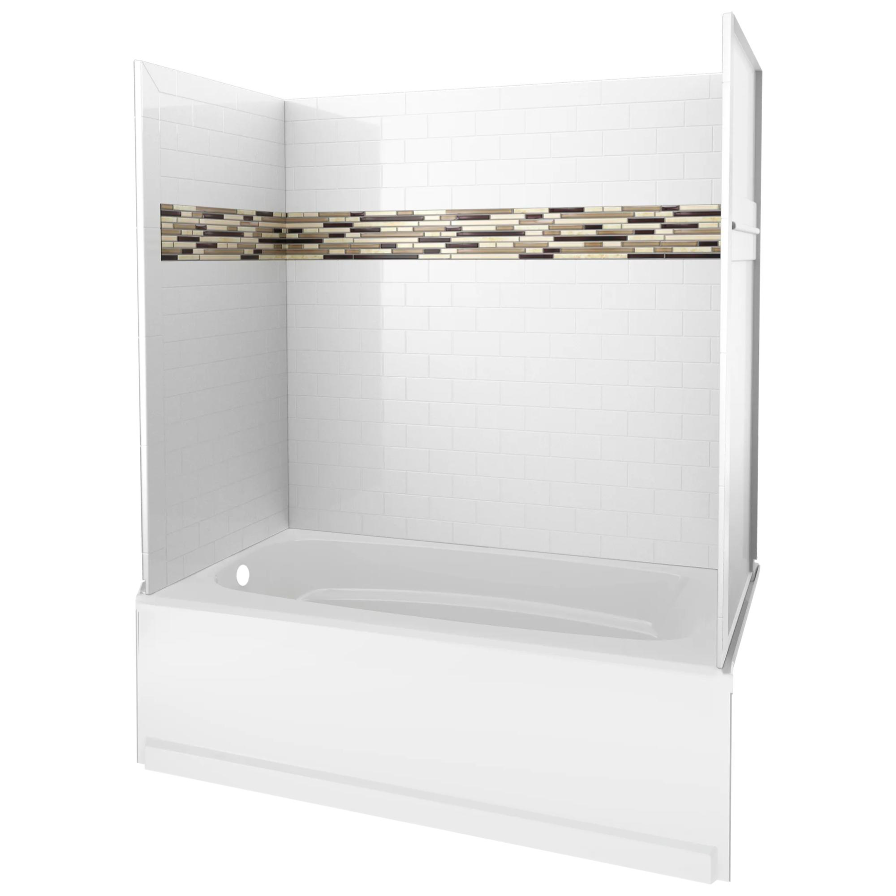 60'' x 60" x 32''Bathtub Wall Set