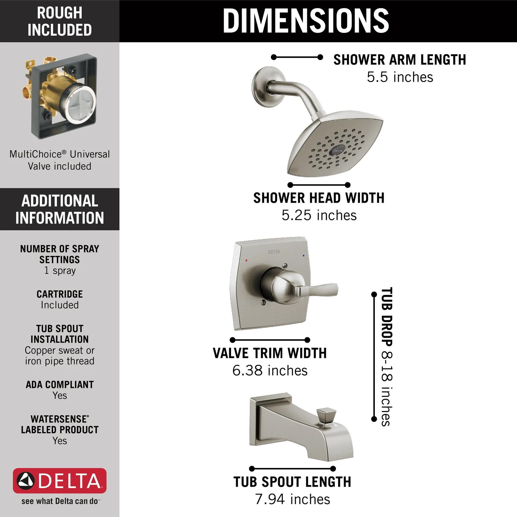 Monitor(R) 14 Series Tub and Shower Trim