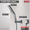 H<sub>2</sub>Okinetic&reg; 3-Setting Wall Mount Hand Shower
