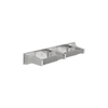 Twin Paper Holder with 2 Plastic Rollers