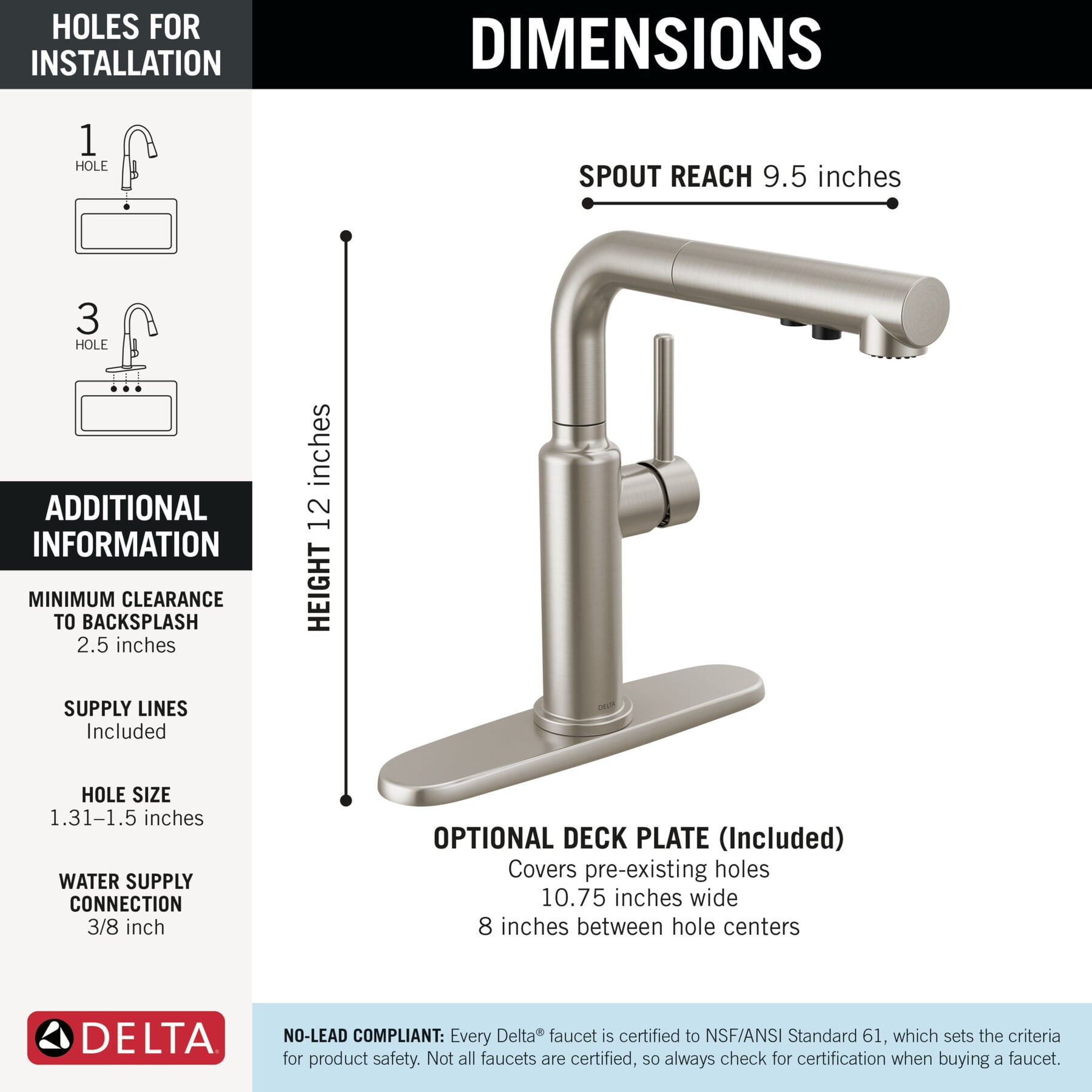 Pull-Out Kitchen Faucet (Recertified)