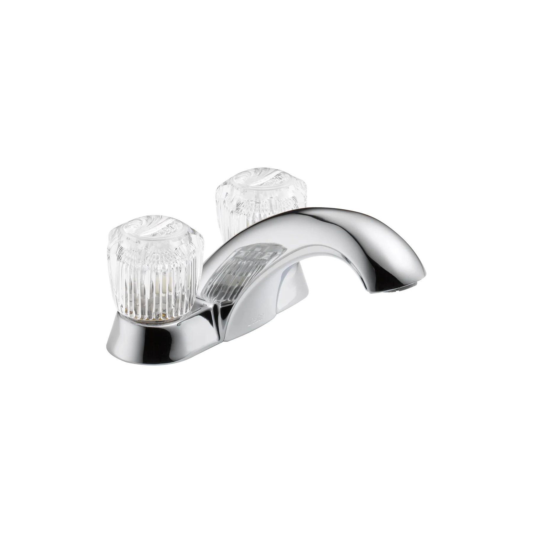 Two Handle Centerset Bathroom Faucet - Less Pop-Up