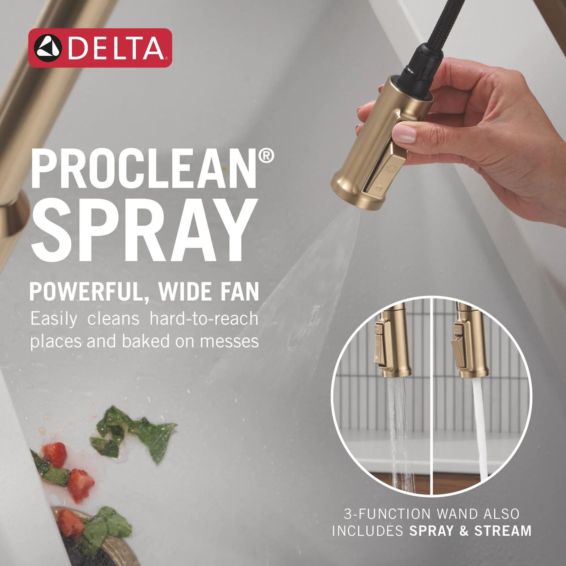 Touch2O&reg; Technology Kitchen Faucet with Touchless Technology