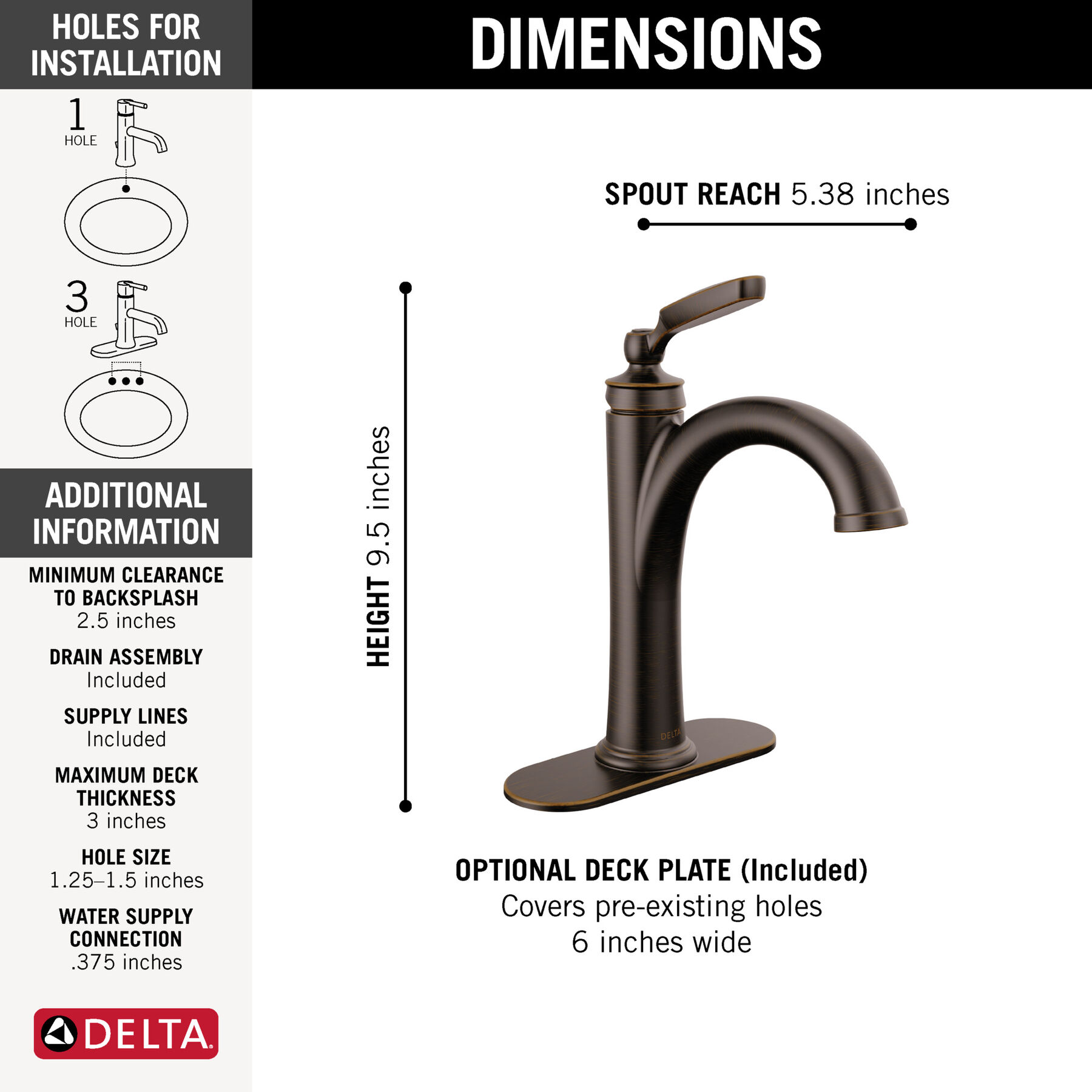 Single Handle Bathroom Faucet