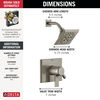 Monitor&reg; 17 Series H<sub>2</sub>Okinetic&reg; Shower Trim