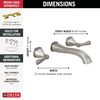 Two Handle Wall Mount Bathroom Faucet Trim (Recertified)