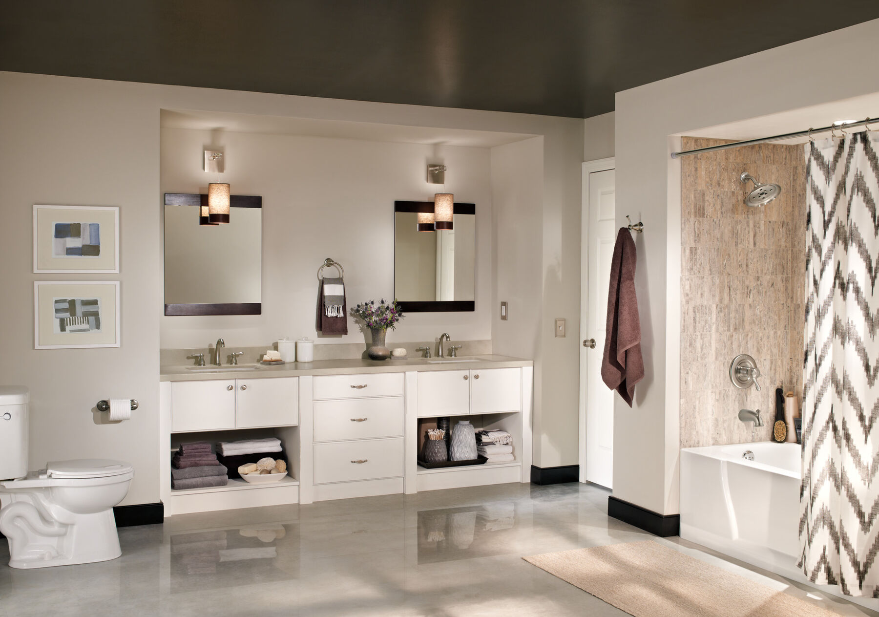Metal Lever Handle Set - 2H Bathroom