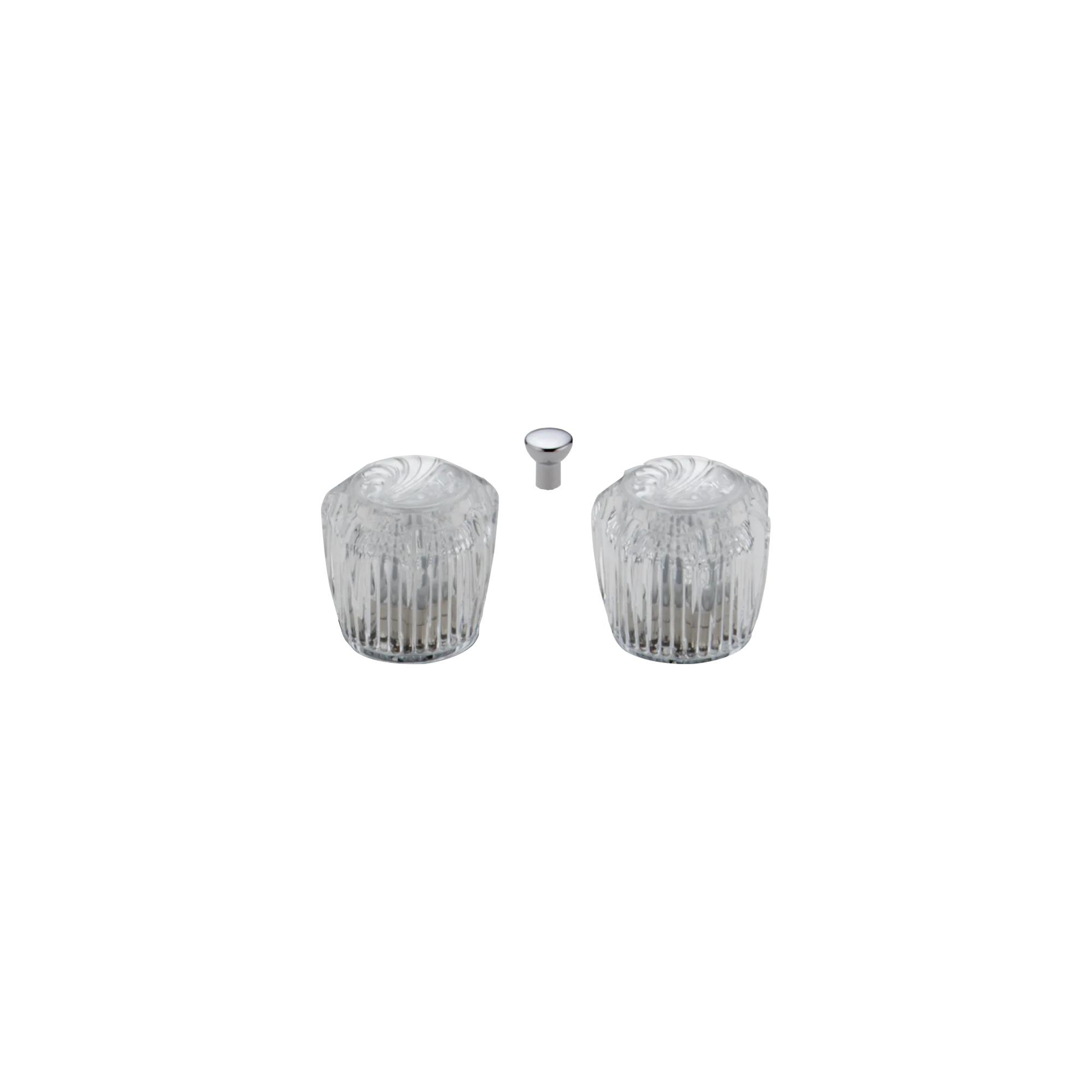 Clear Knob Handle Set