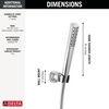 Premium Single-Setting Adjustable Wall Mount Hand Shower