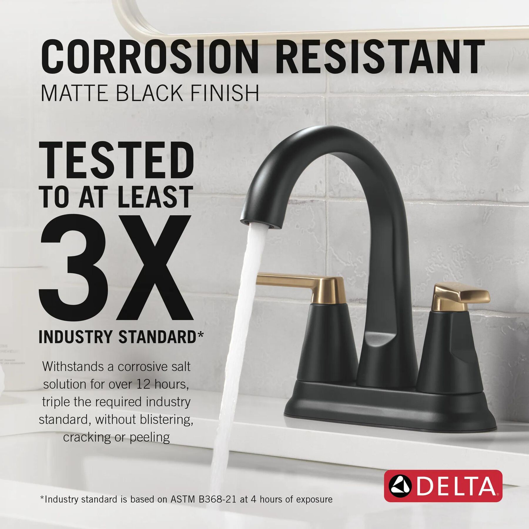 Two Handle Centerset Bathroom Faucet