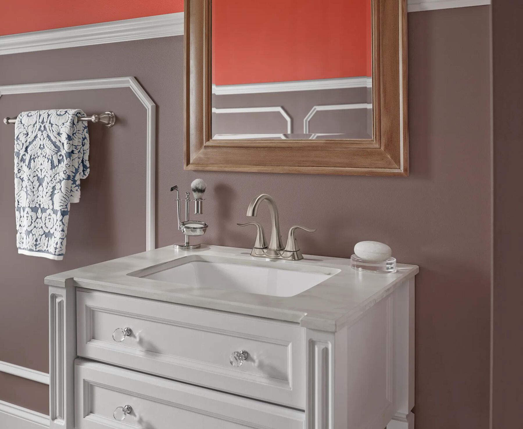 Two Handle Centerset Bathroom Faucet