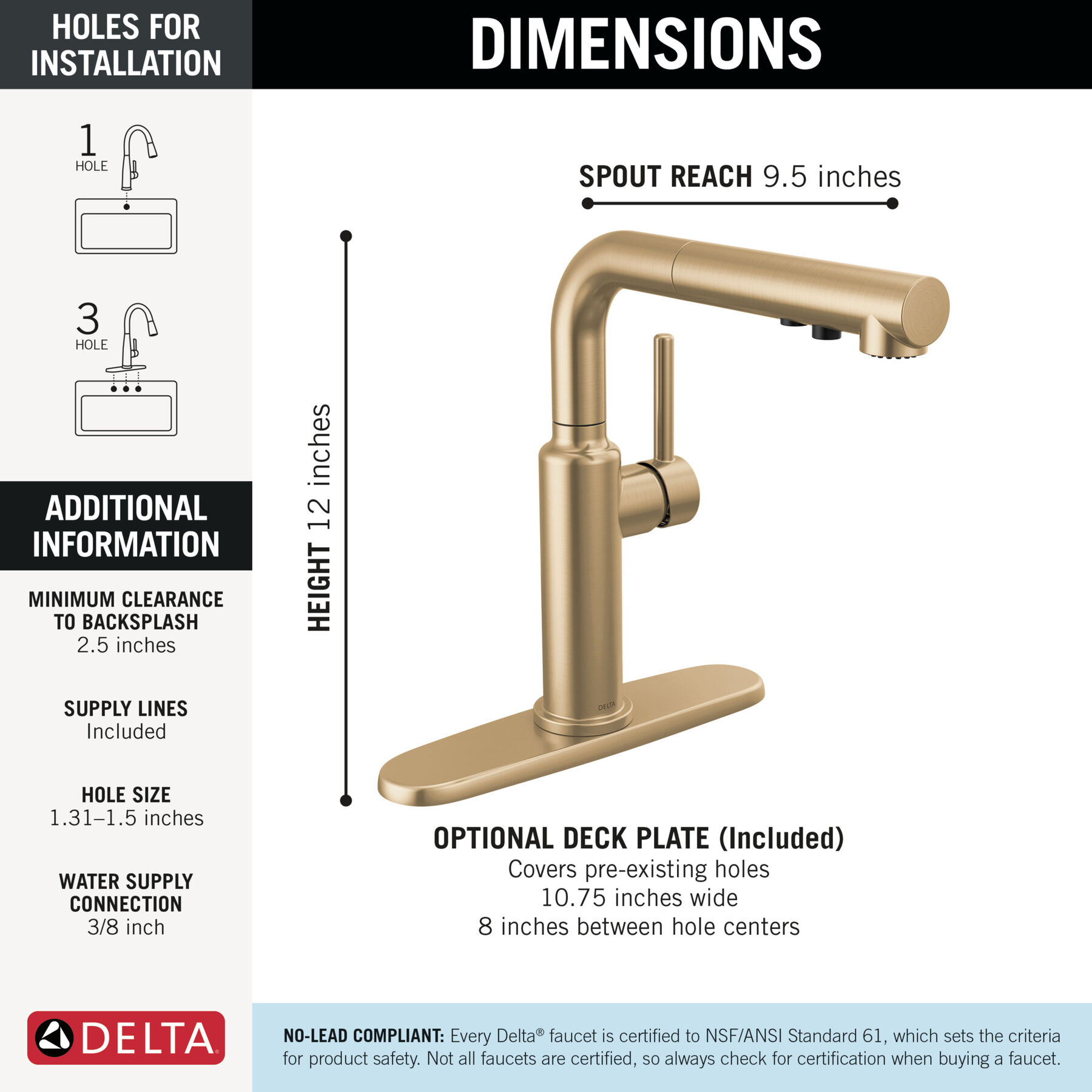 Single Handle Pull-Out Kitchen Faucet