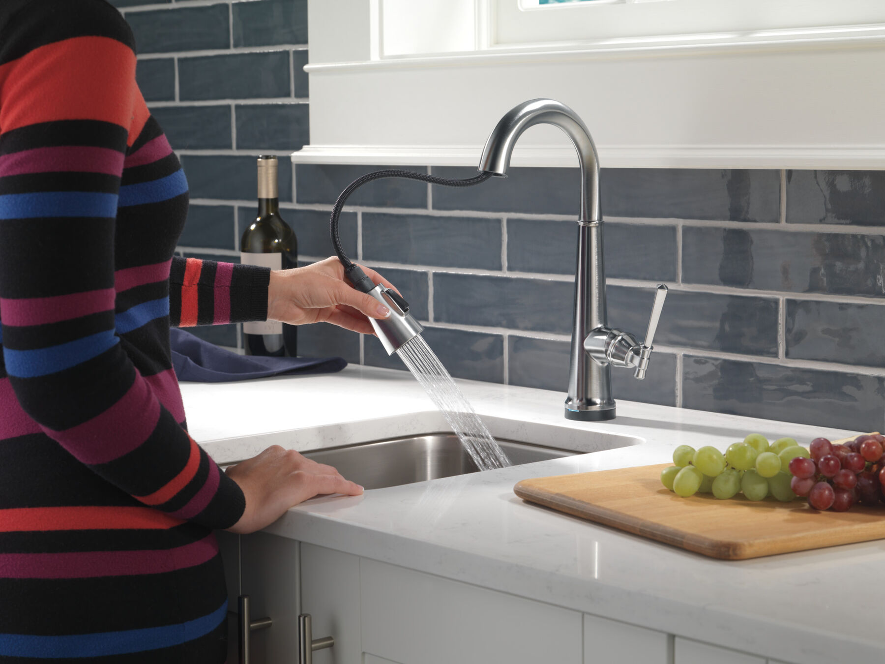 Single Handle Pull-Down Bar/Prep Faucet with Touch<sub>2</sub>O&reg; Technology