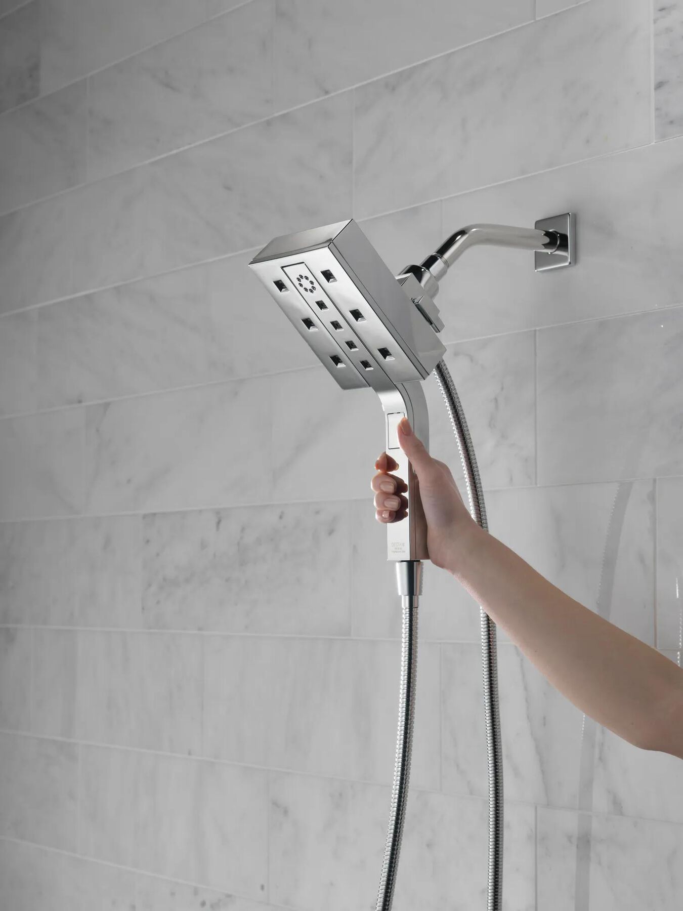 H<sub>2</sub>Okinetic&reg; In2ition&reg; 4-Setting Two-in-One Shower