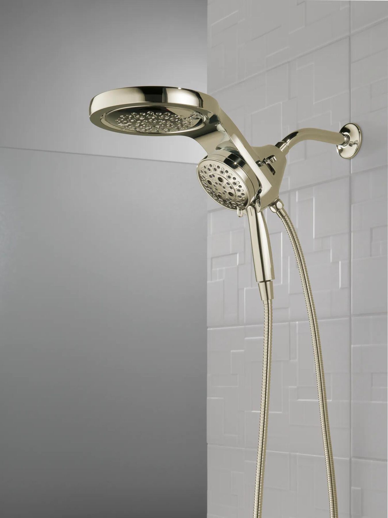 HydroRain&reg; H<sub>2</sub>Okinetic&reg; 5-Setting Two-in-One Shower Head