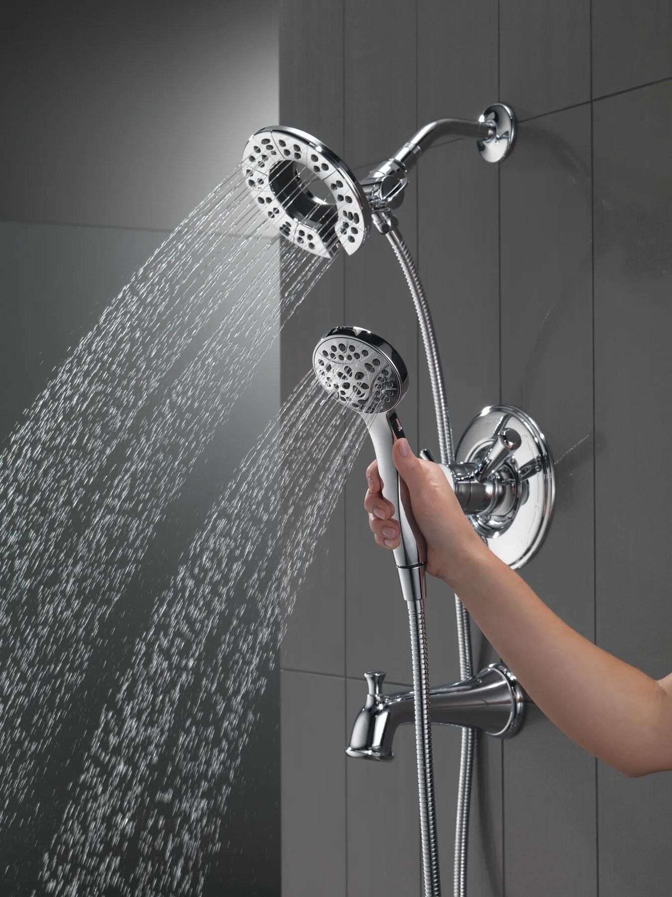 Monitor&reg; 17 Series Tub and Shower Trim with In2ition&reg; Two-in-One Shower