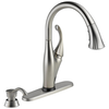 Single Handle Pull-Down Kitchen Faucet with Touch2O&reg; Technology and Soap Dispenser