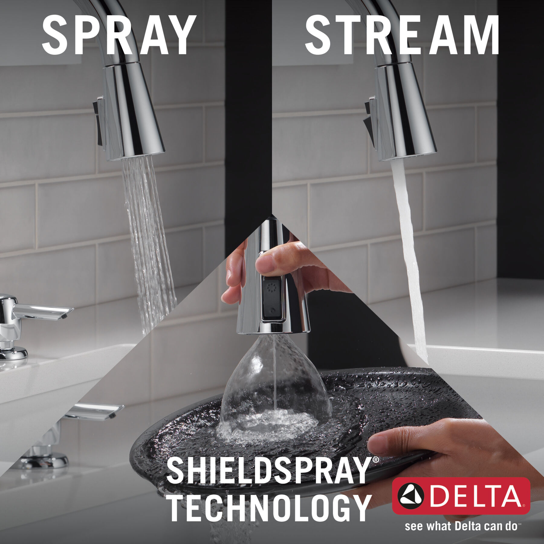 Pull-Down Kitchen Faucet w/Soap (Recertified)